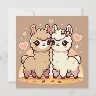 Carte d'amour de Llama