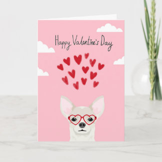 Carte d'amour de Valentines de chiwawa - chien