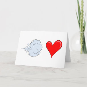 Carte d'amour de Whooshing