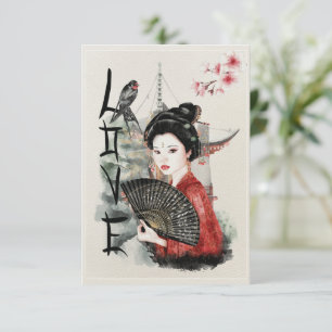Carte d'amour japonaise 