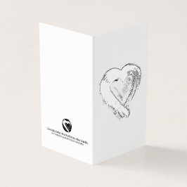 Carte d'amour Moon Hearts