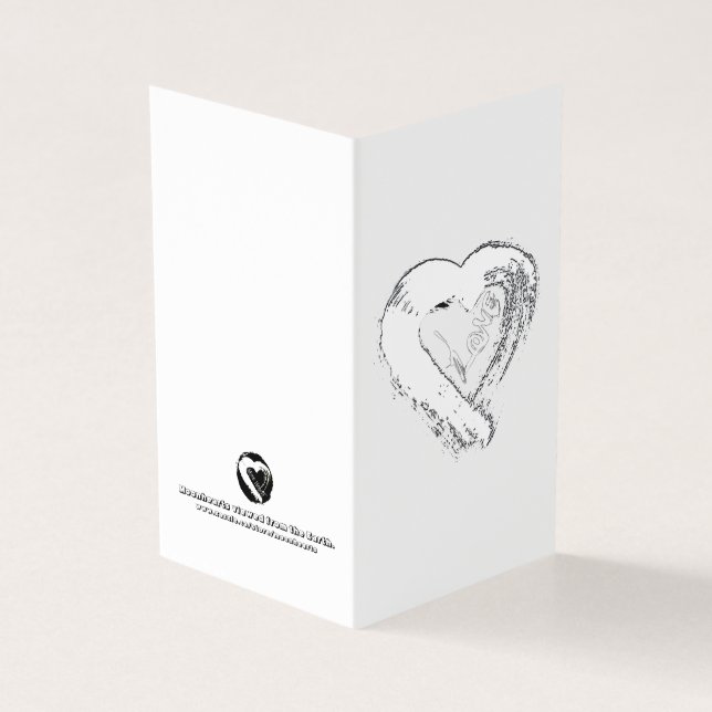 Carte d'amour Moon Hearts (Outside)