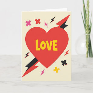 Carte d'amour Pop Art