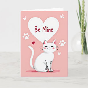 Carte d'amour pour chat « Soyez à moi »