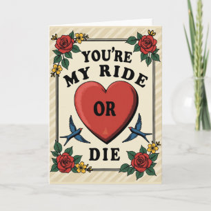Carte d'amour Ride Or Die
