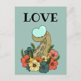 Carte d'amour romantique Octopus