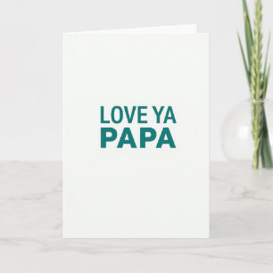 Carte d'amour romantique pour Papa