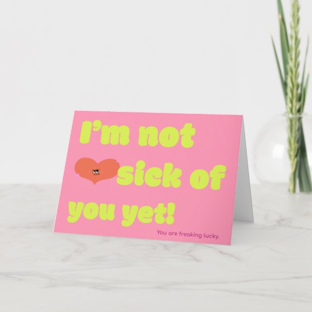 Carte d'amour super chanceuse (Devant)