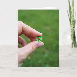 Carte d'amour Trèfle Chanceux