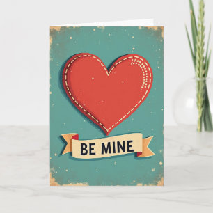 Carte d'amour vintage « Soyez à moi »