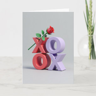 Carte d'amour Xoxo Red Rose