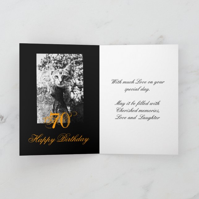 Carte d'Amoureux des chats d'anniversaire, cheeky  (Intérieur)