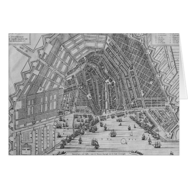 Carte d'Amsterdam, 1662 (Devant horizontal)