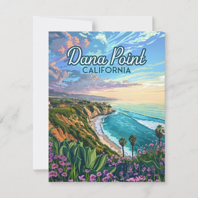 Carte Dana Point California Beach Orange County (Devant)