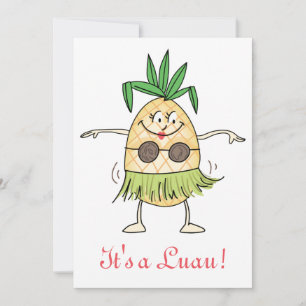 Carte d'ananas Hula Dancing