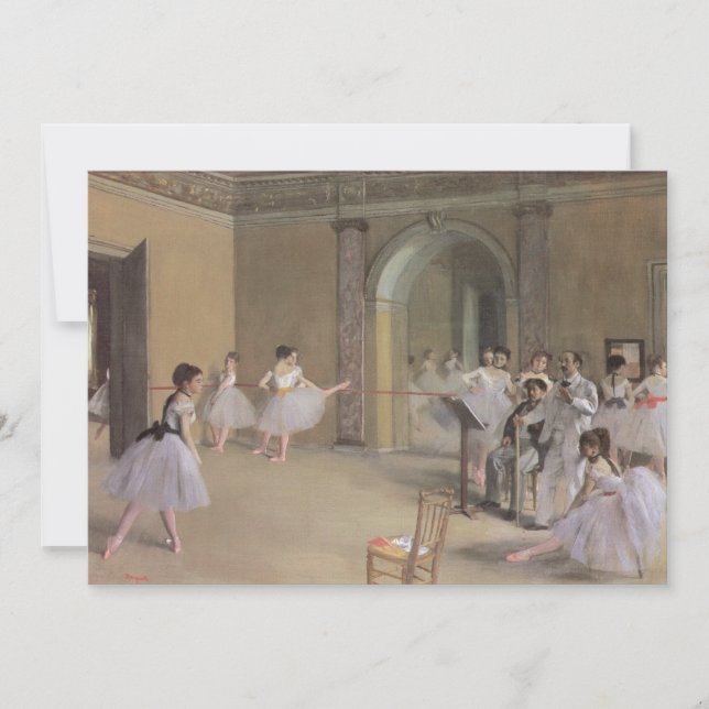 Carte Dance Foyer à l'Opéra par Edgar Degas (Devant)