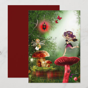 Carte Dancing Garden Forest Pixy Fées Blair Card