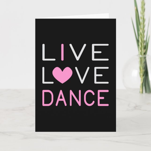 Carte Dancing Live Love Dance Queen Dancer Ballet Don (Devant)