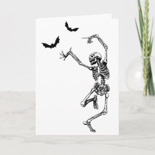 Carte Dancing Skeleton Anniversaire