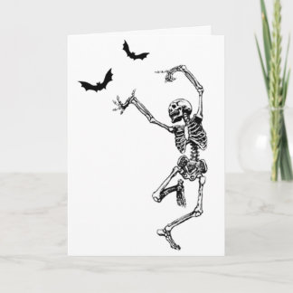 Carte Dancing Skeleton Anniversaire