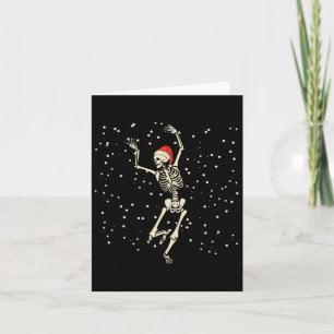 Carte Dancing Skeleton Christmas