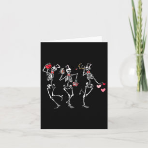 Carte Dancing Skeletons Coeur Valentines Jour Hommes Fem