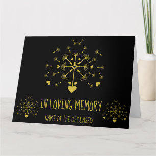 Carte Dandelion Dans Le Vent En Mémoire D'Amour De