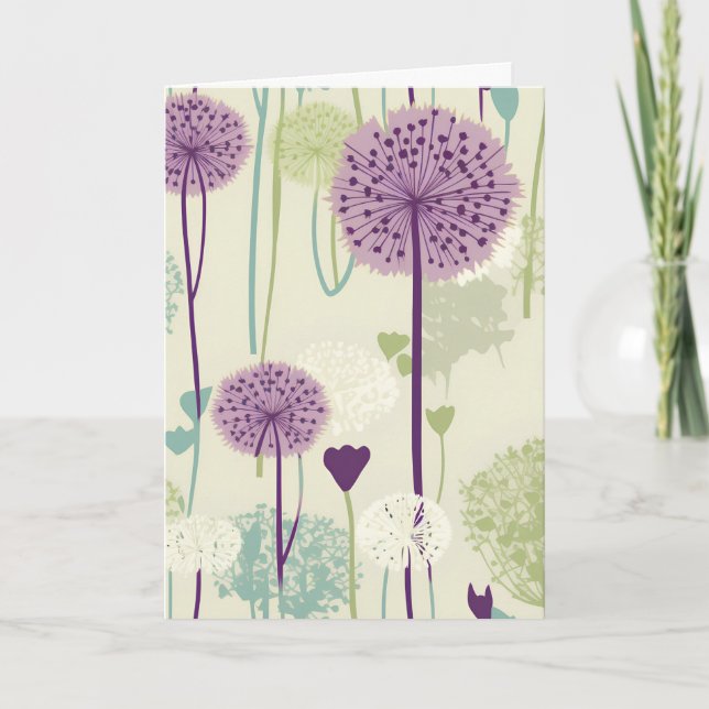 Carte Dandelion d'été pour Anniversaire (Devant)