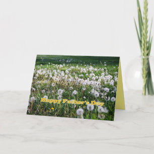 Carte Dandelions Happy Fête des pères Humour