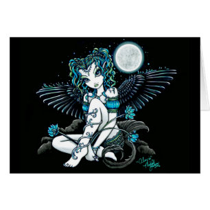 Carte d'ange de Lilly de lune d'Alexis