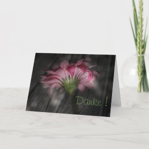 Carte Danke mit einer Blume