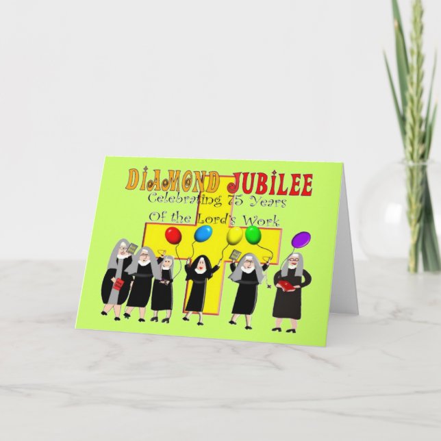 Carte d'année de service de jubilé de diamant de (Devant)