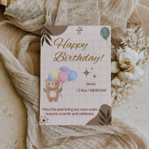 Carte d'anniversaire