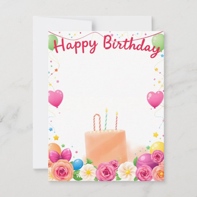 Carte d'anniversaire (Devant)