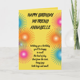 CARTE D'ANNIVERSAIRE