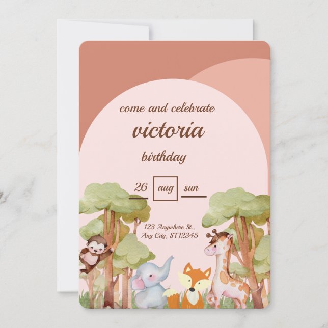 carte d'anniversaire (Devant)