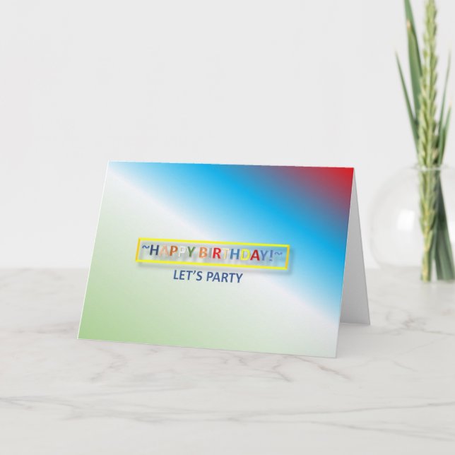 Carte d'anniversaire (Devant)