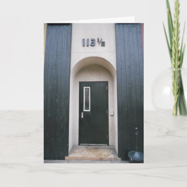 Carte d'anniversaire "113 & un demi-bâtiment" (Devant)