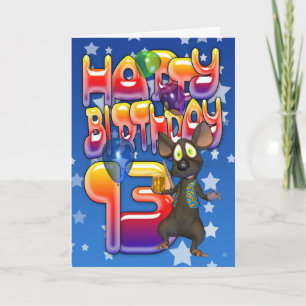 Carte d'anniversaire 13e, Joyeux anniversaire