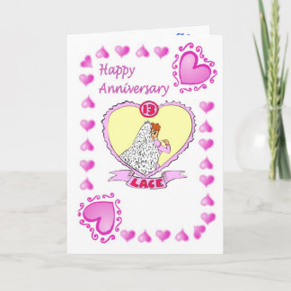 Carte d'anniversaire - 13ème dentelle