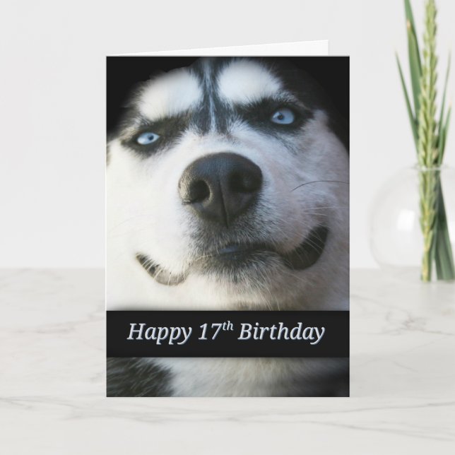 Carte d'anniversaire 17 ans super mignonne et heur (Devant)