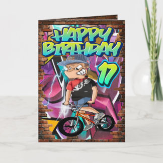 Carte d'anniversaire 17e