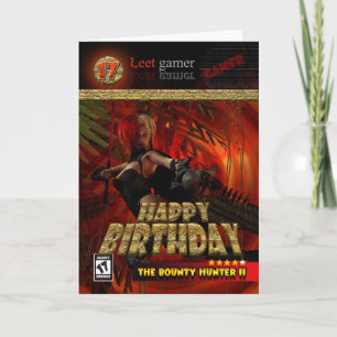 Carte d'anniversaire 17th pour les joueurs Le chas