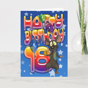 Carte d'anniversaire 18e, Joyeux anniversaire