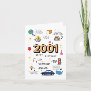 Carte d'anniversaire 2001 pour le fils ou la fille