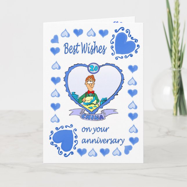 Carte d'anniversaire 20 ans Chine (Devant)