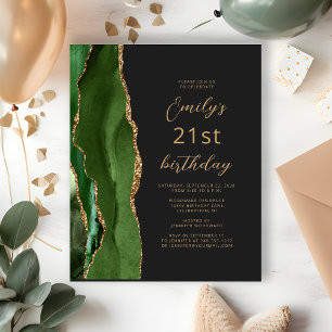 Carte d'anniversaire 21 ans Budget Hunter Green Ag