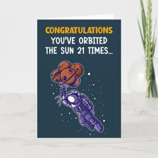 Carte d'anniversaire 21e