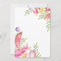 Carte d'anniversaire 2 ans Fille - TWO-TTI FRUTTI