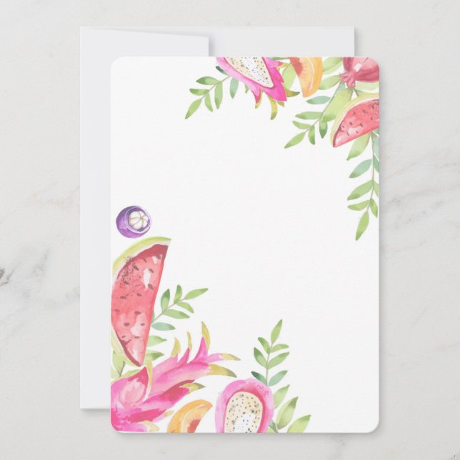 Carte d'anniversaire 2 ans pour filles TWO-TTI FRU (Devant)